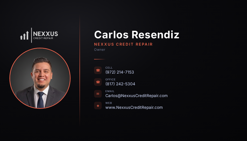 Business card — front